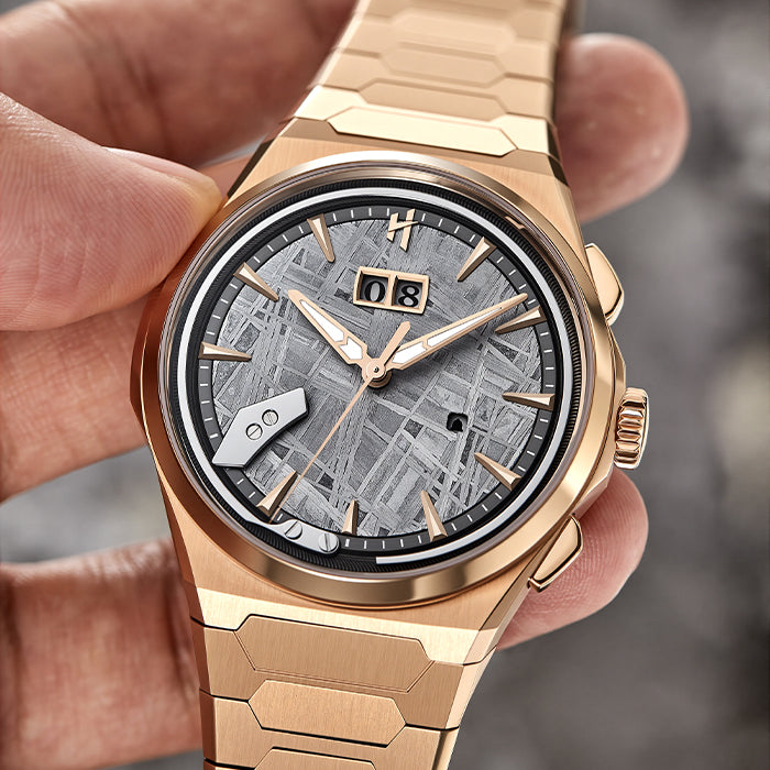 Sound Of Nature Muonionalusta Meteorite Dial Rose Gold Titanium Chiming Limited Edition Automatic Watch