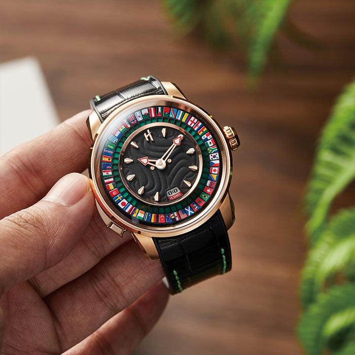 Sports Series Rose Gold World Football Limited Edition Automatic Watch
