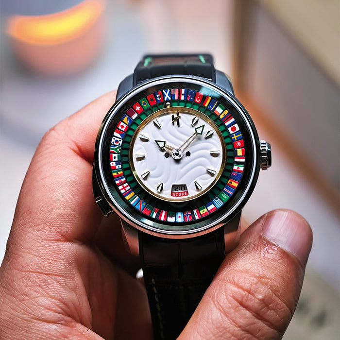 Sports Series Silver World Football Limited Edition Automatic Watch