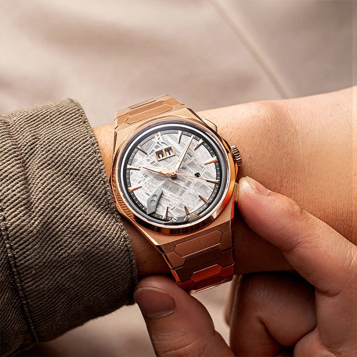 Sound Of Nature Muonionalusta Meteorite Dial Rose Gold Titanium Chiming Limited Edition Automatic Watch
