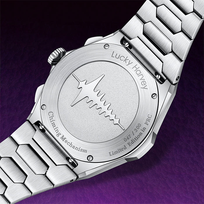 Lucky Harvey Purple Hammer Dial Chiming Watch — Limited Edition