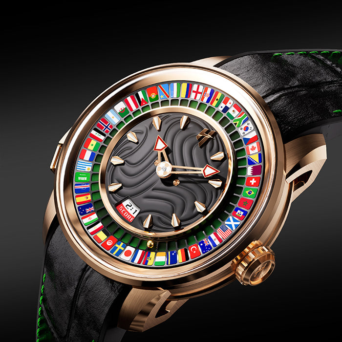 Sports Series Rose Gold World Football Limited Edition Automatic Watch