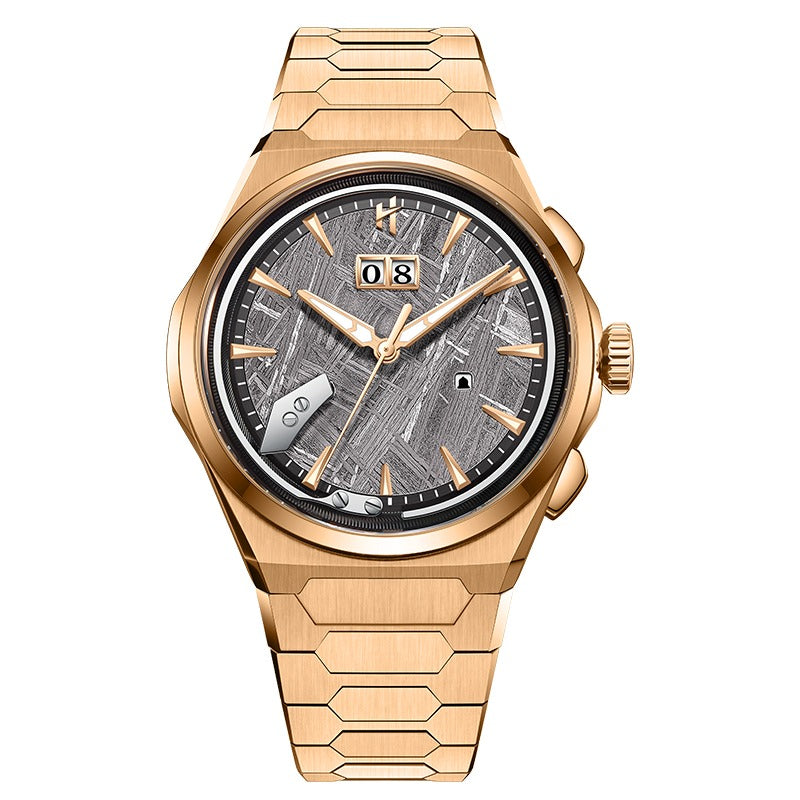 Sound Of Nature Rare Natural Meteorite Dial Rose Gold Titanium Chiming Limited Edition Automatic Watch