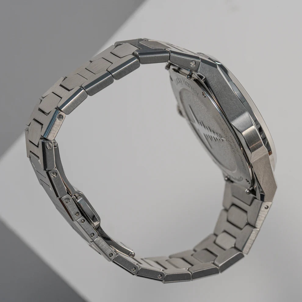 Hammer Dial Big Date Automatic Winding Purple Chiming Watch